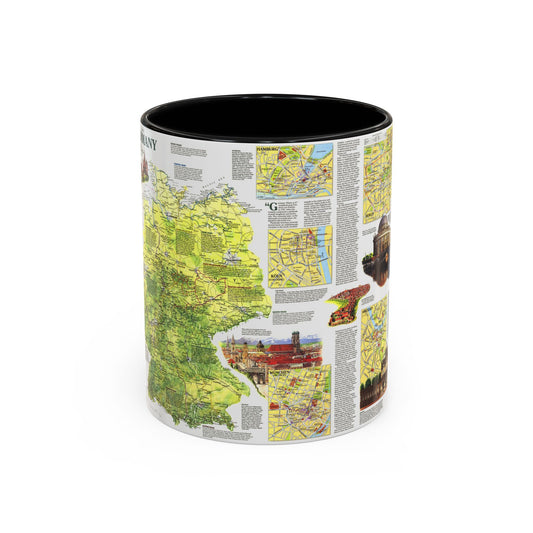 Germany - A Traveller's Map (1991) (Map) Accent Coffee Mug