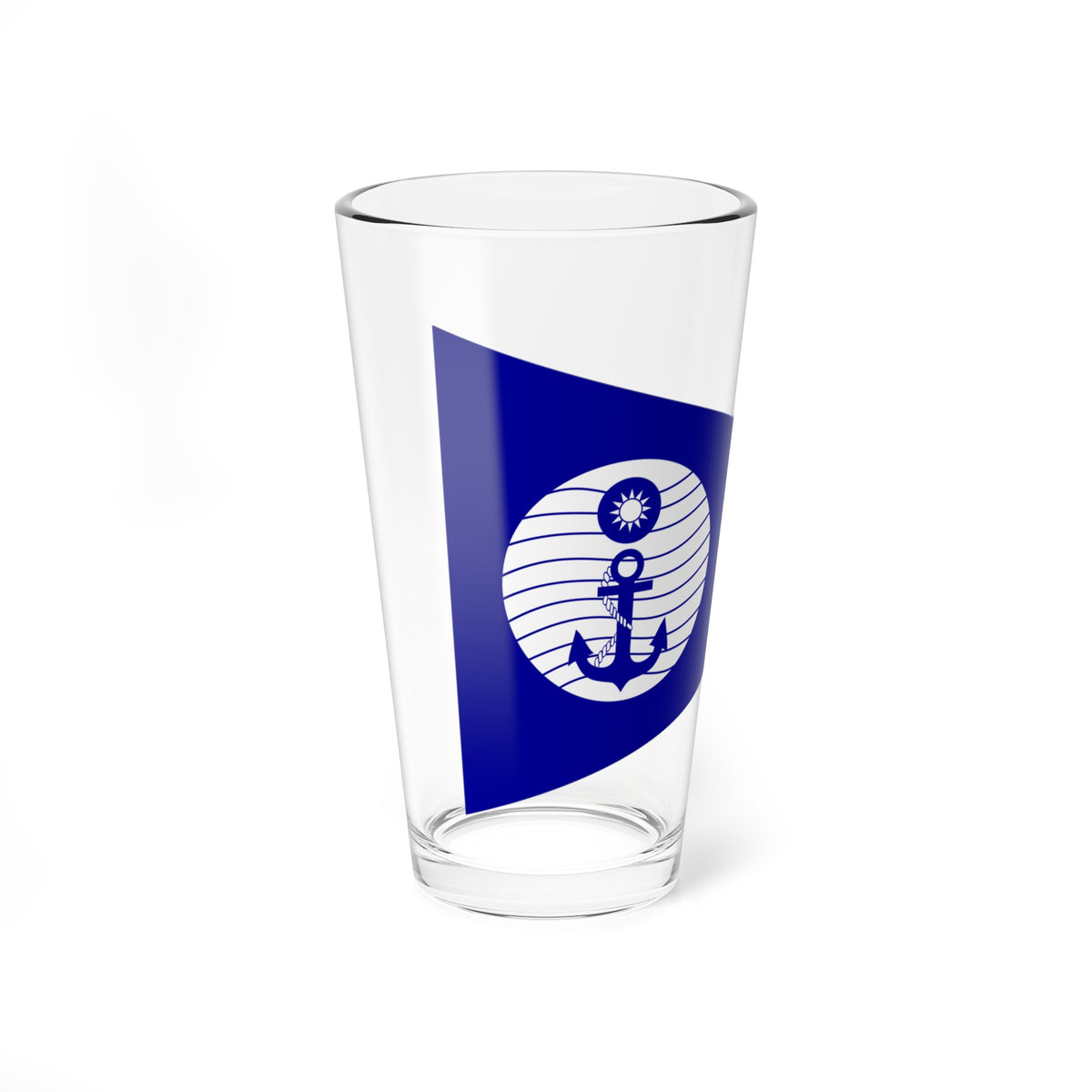 ROCN Navigating Battle Ship Pennant (China) Pint Glass 16oz
