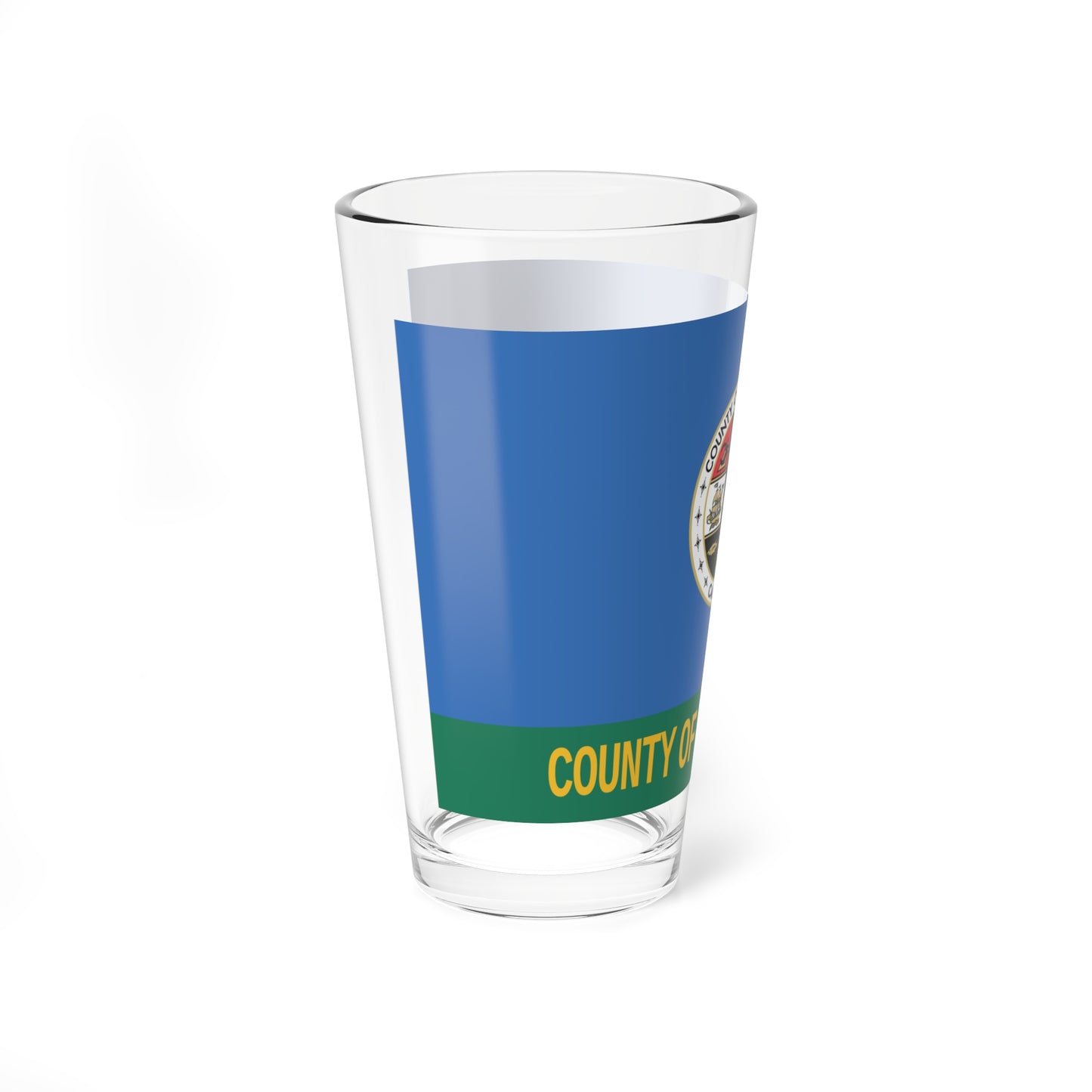 Flag of Los Angeles County California 2014-2016 (United States) Pint Glass 16oz