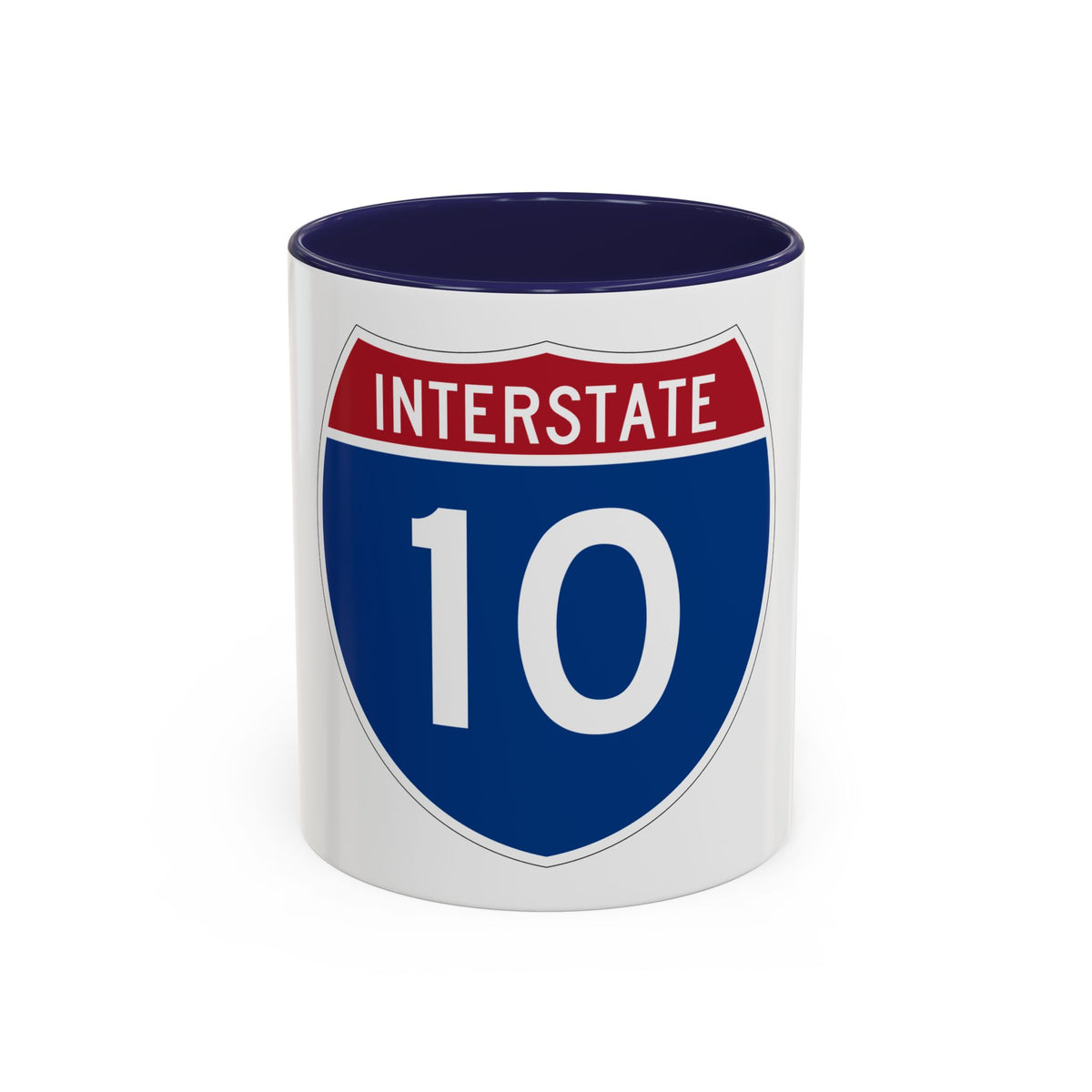Interstate 10 (U.S. Highways) Accent Coffee Mug