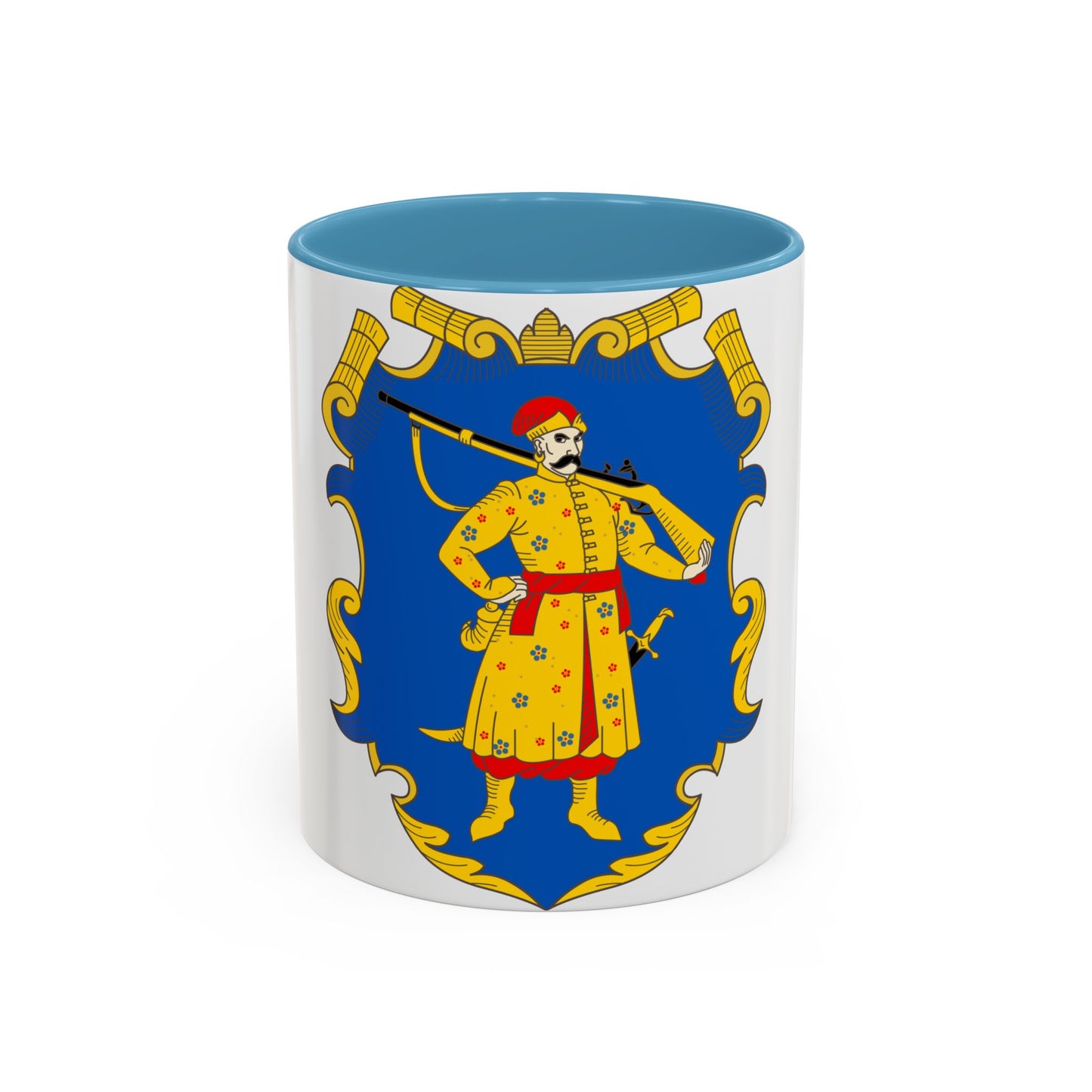 Coat of arms of the Zaporozhian Host - Accent Coffee Mug