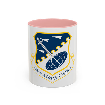 USAF 908th Airlift Wing (U.S. Air Force) Accent Coffee Mug