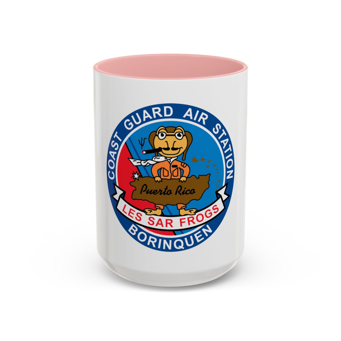 USCG Air Station Borinquen   Les SAR Frog (U.S. Coast Guard) Accent Coffee Mug