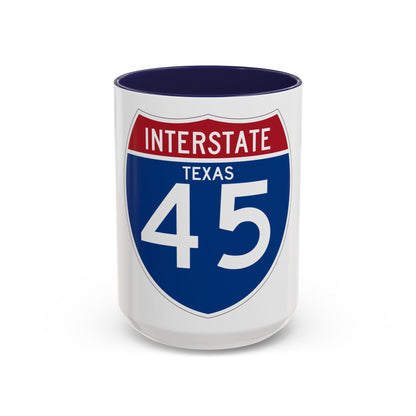 Interstate 45 (U.S. Highways) Accent Coffee Mug
