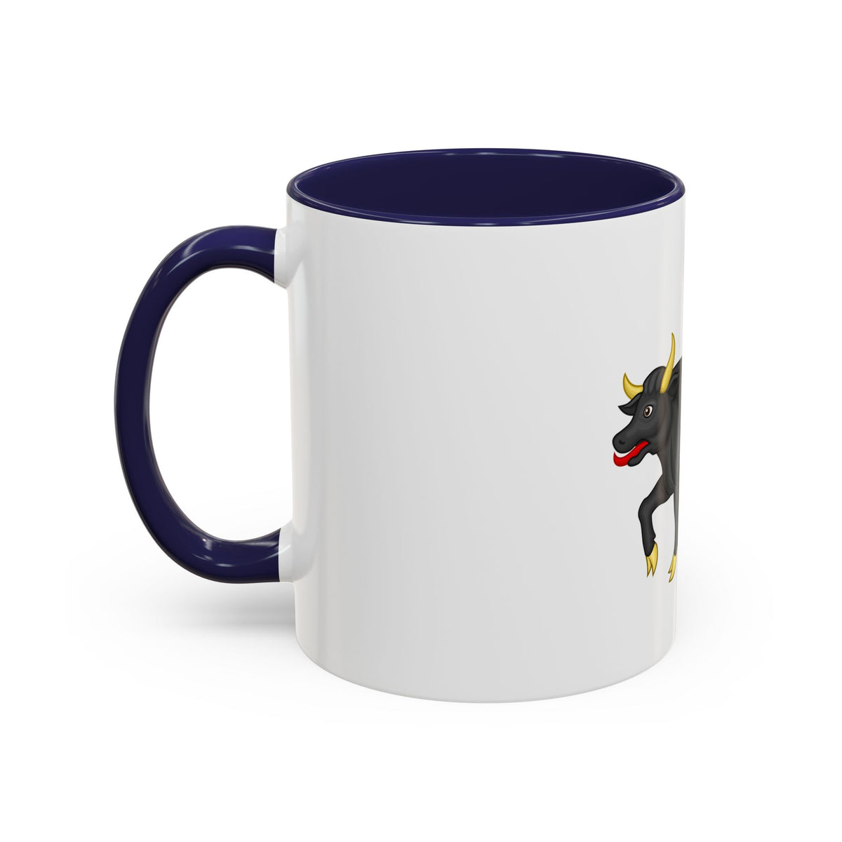 Black Bull of Clarence Badge of Edward IV - Accent Coffee Mug