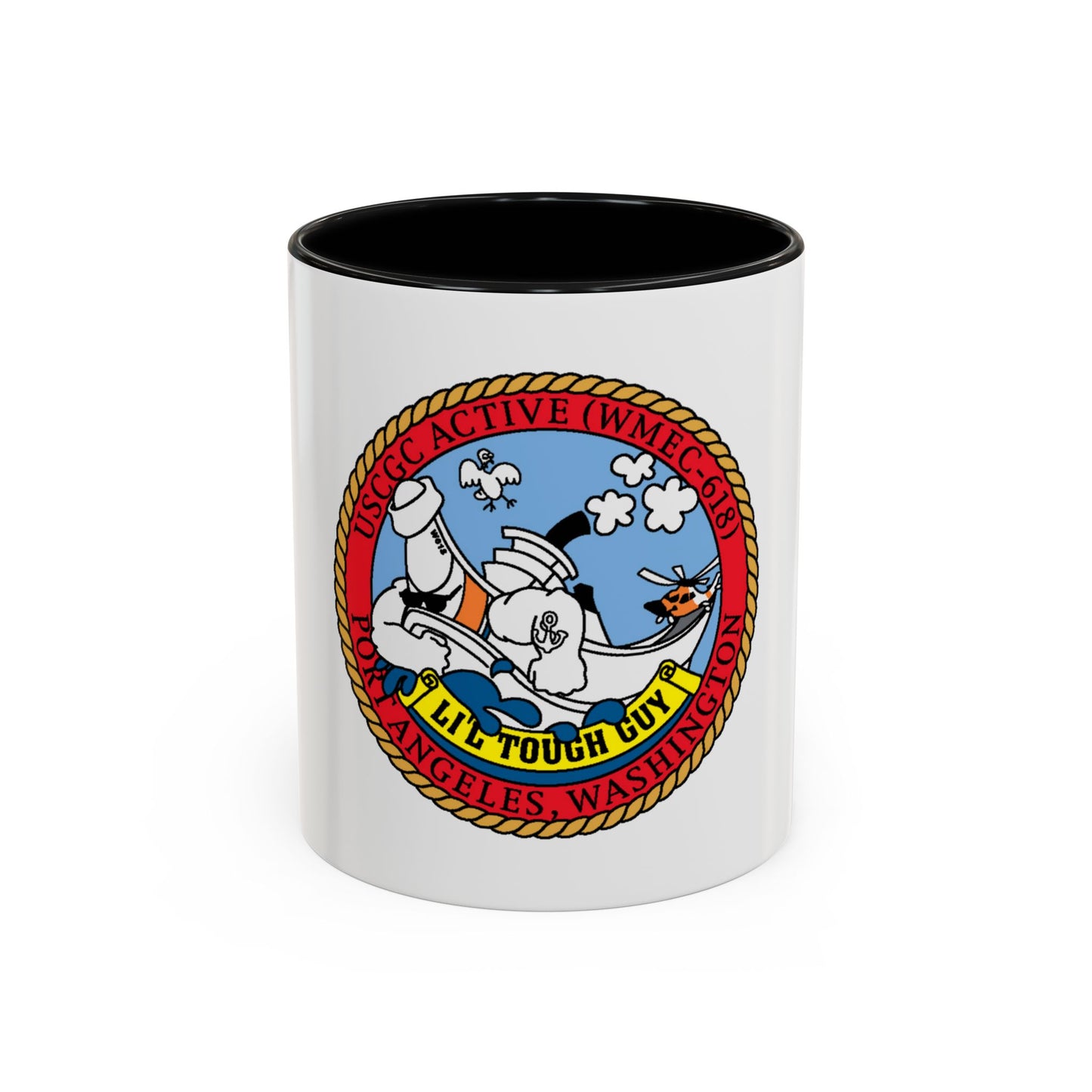 USCGC Active WMEC 618 Little Tough Guy (U.S. Coast Guard) Accent Coffee Mug