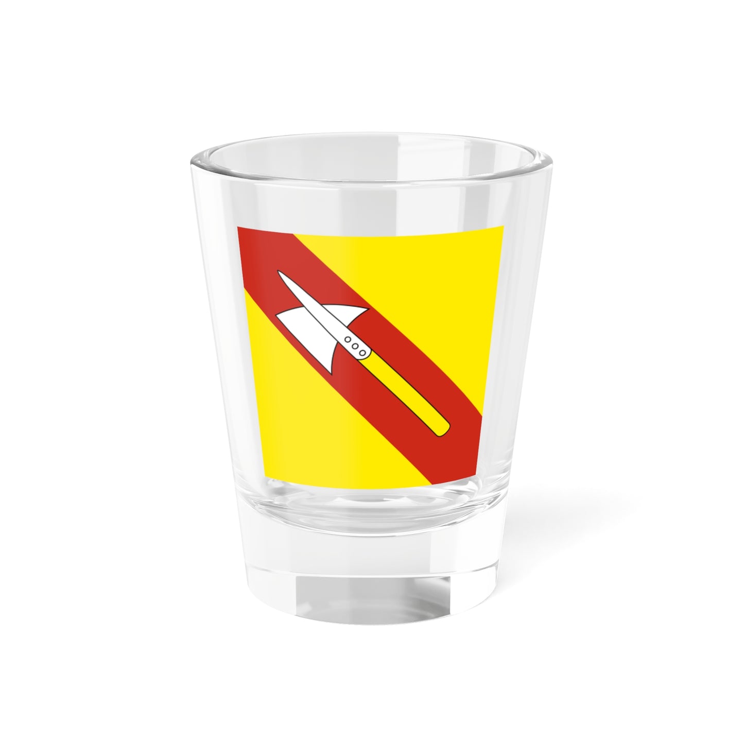 CHE Schlatt-Haslen Flag (Switzerland) Shot Glass 1.5oz