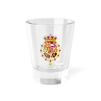 Greater Coat of Arms of Francis King Consort of Spain (Spain) (Coat of Arms) Shot Glass 1.5oz
