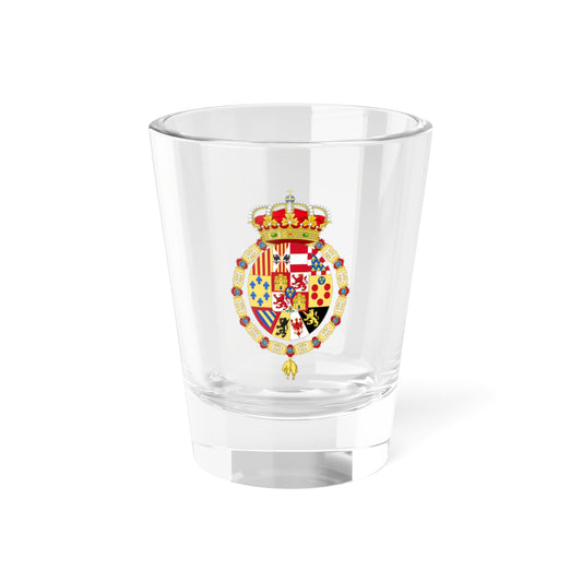 Greater Coat of Arms of Francis King Consort of Spain (Spain) (Coat of Arms) Shot Glass 1.5oz