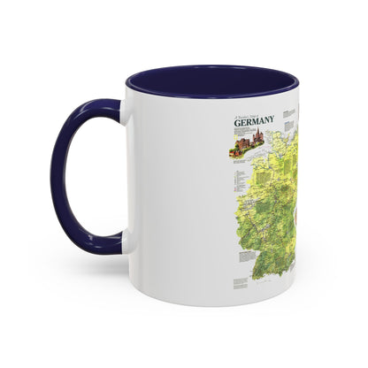 Germany - A Traveller's Map (1991) (Map) Accent Coffee Mug