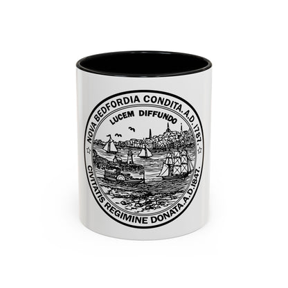Seal of New Bedford Massachusetts - Accent Coffee Mug