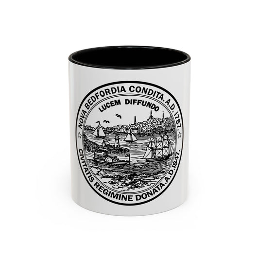 Seal of New Bedford Massachusetts - Accent Coffee Mug