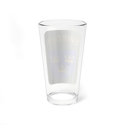Utlandsstyrkan (Sweden) (Coat of Arms) Pint Glass 16oz