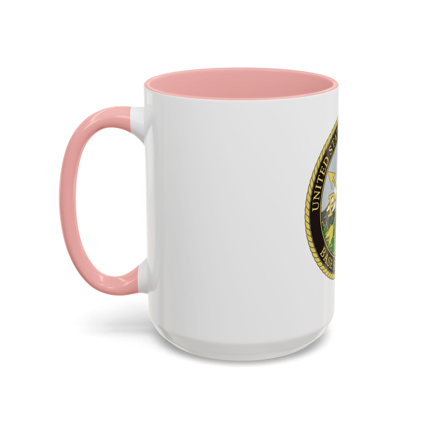 USCG Base Seattle (U.S. Coast Guard) Accent Coffee Mug