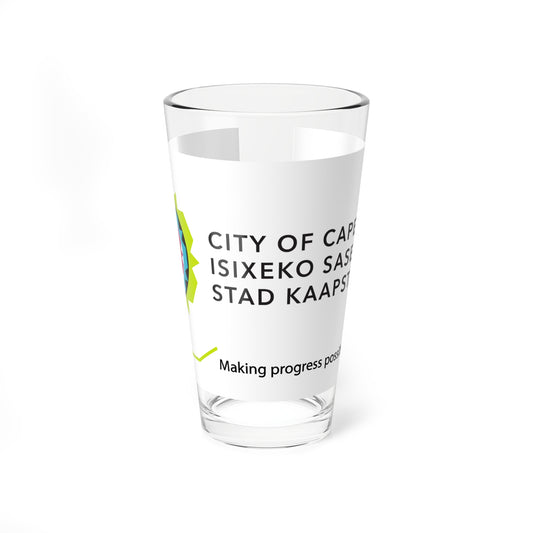 Flag of Cape Town South Africa (South Africa) Pint Glass 16oz