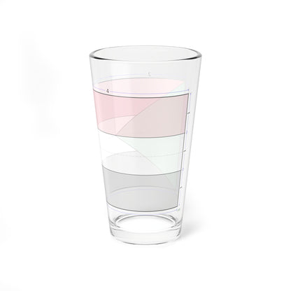 Flag of Sudan construction sheet (Sudan) Pint Glass 16oz