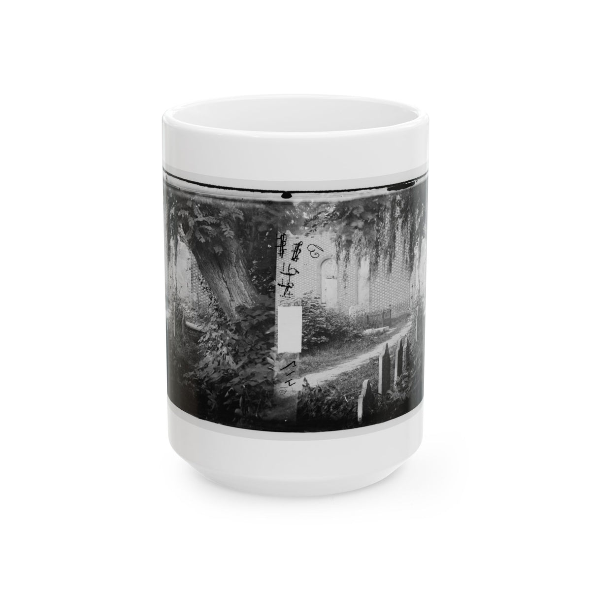 Churchyard With Graves (U.S. Civil War) White Coffee Mug