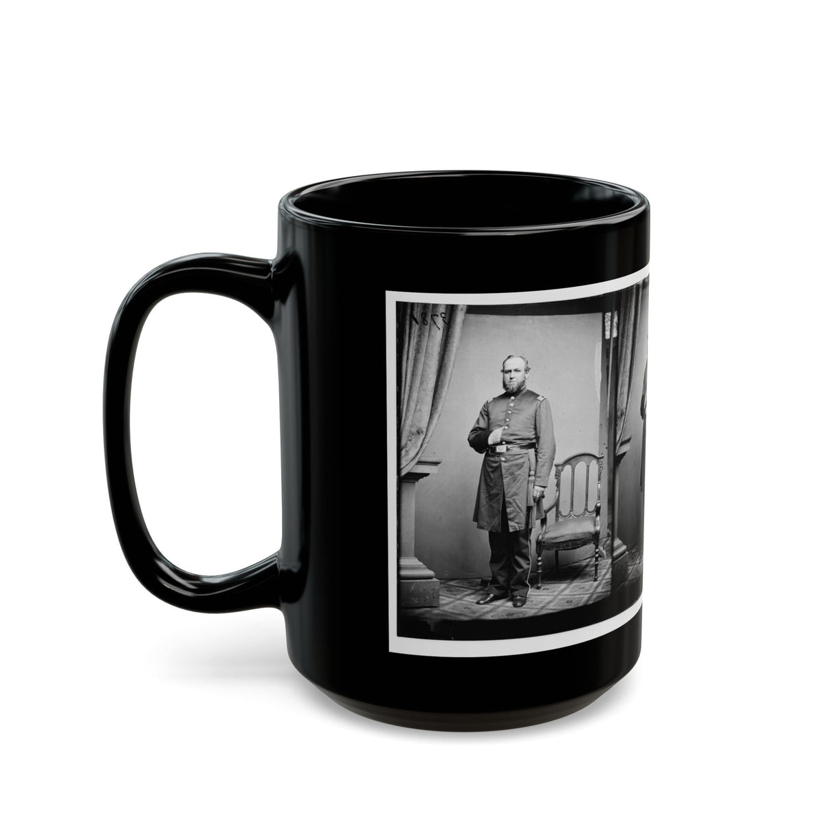 Untitled 001(2) (U.S. Civil War) Black Coffee Mug