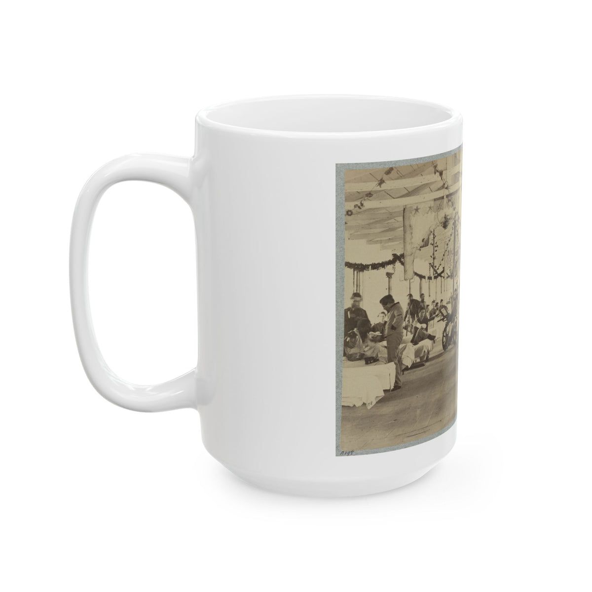 A Ward In Armory Square Hospital, Washington, D.C. (U.S. Civil War) White Coffee Mug
