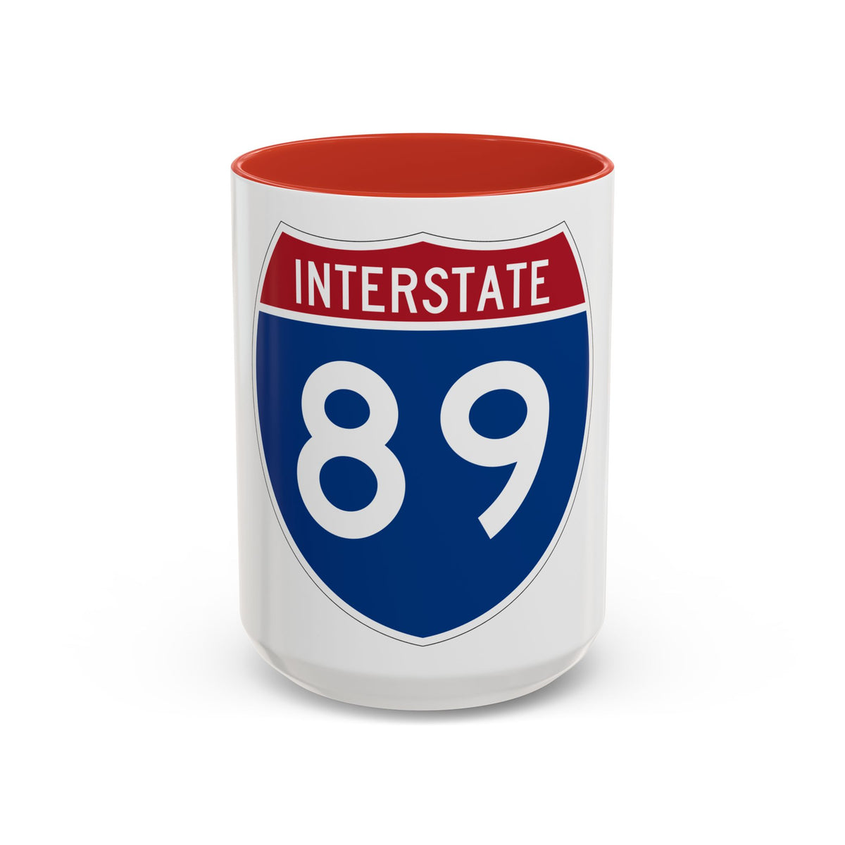 Interstate 89 (U.S. Highways) Accent Coffee Mug