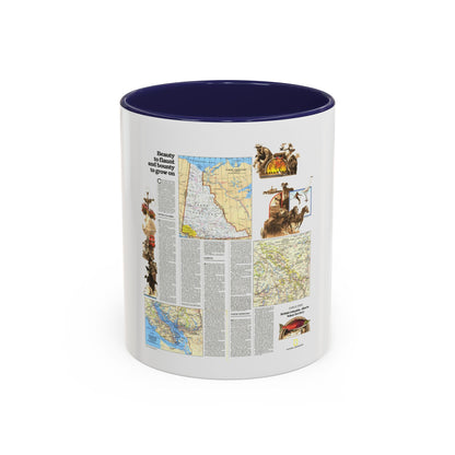 Canada - British Columbia, Alberta & Yukon 2 (1978) (Map) Accent Coffee Mug