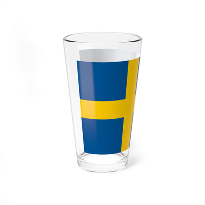 Flag of Sweden (Sweden) Pint Glass 16oz