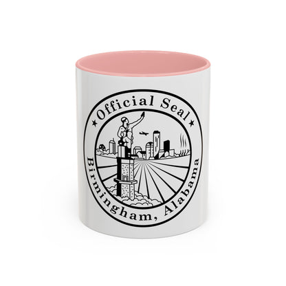 Seal of Birmingham Alabama - Accent Coffee Mug