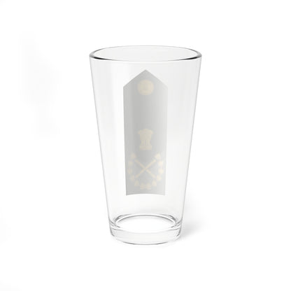 Field Marshal of the Indian Army (India) (Military Rank) Pint Glass 16oz