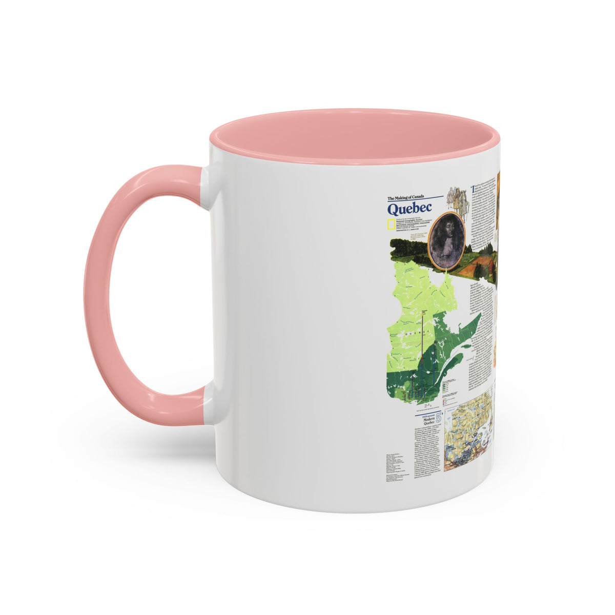 Canada - Quebec 2 (1991) (Map) Accent Coffee Mug