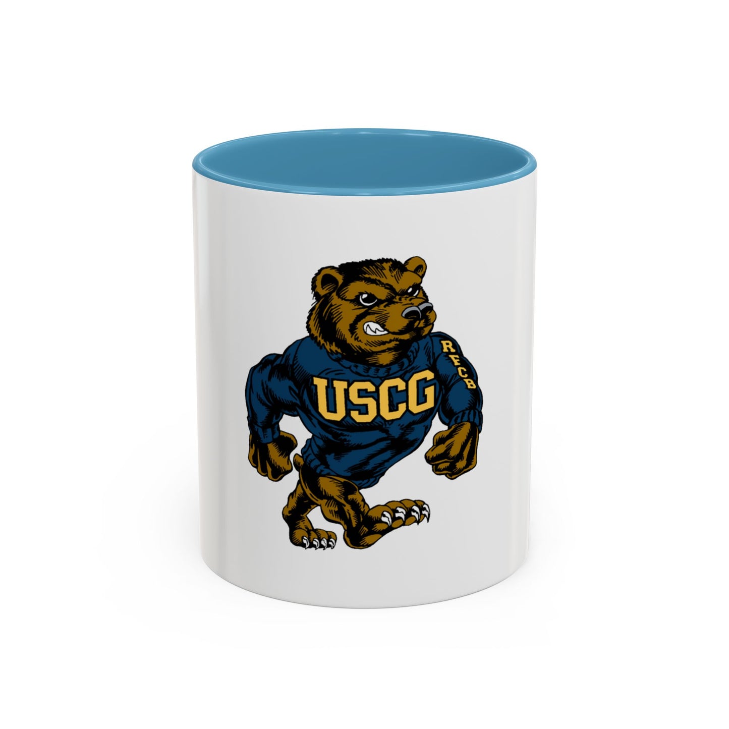 USCG Bear (U.S. Coast Guard) Accent Coffee Mug