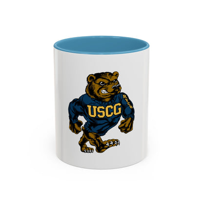 USCG Bear (U.S. Coast Guard) Accent Coffee Mug