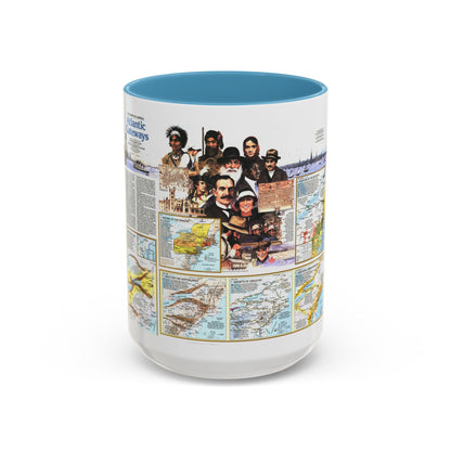 USA - Atlantic Gateways 2 (1983) (Map) Accent Coffee Mug