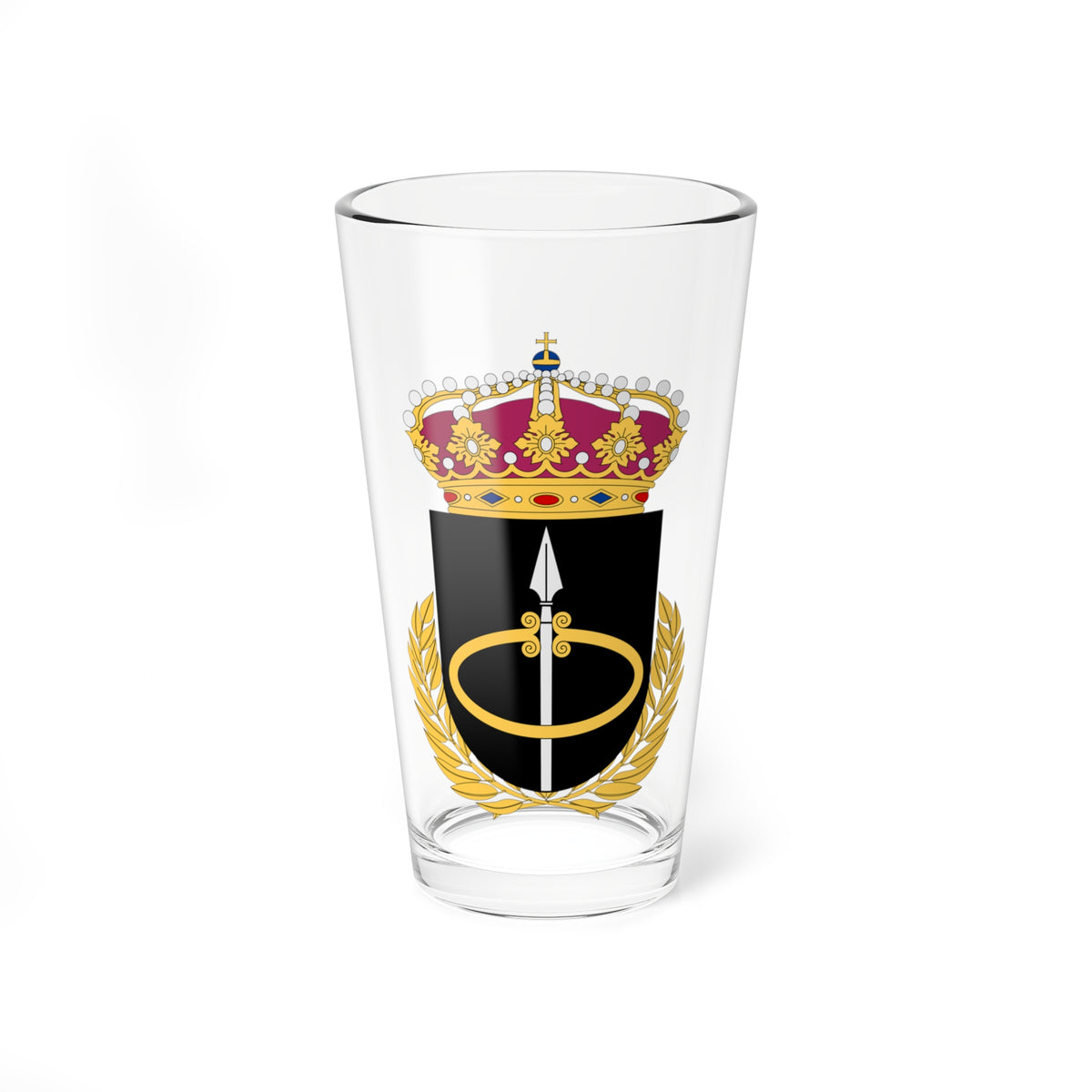 Markstridsskolan vapen (Sweden) (Coat of Arms) Pint Glass 16oz