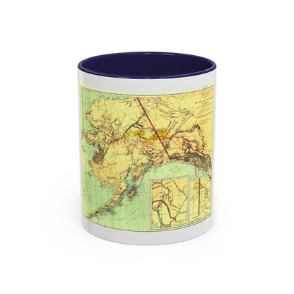 Alaska - The Gold & Coal Fields (1898) (Map) Accent Coffee Mug