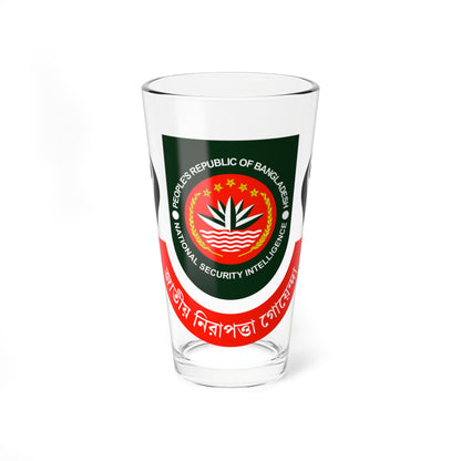 Seal of the National Security Intelligence NSI (Bangladesh) (Coat of Arms) Pint Glass 16oz