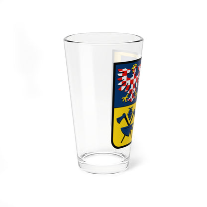 CZE Kraj Zliński COA (Czech Republic) (Coat of Arms) Pint Glass 16oz
