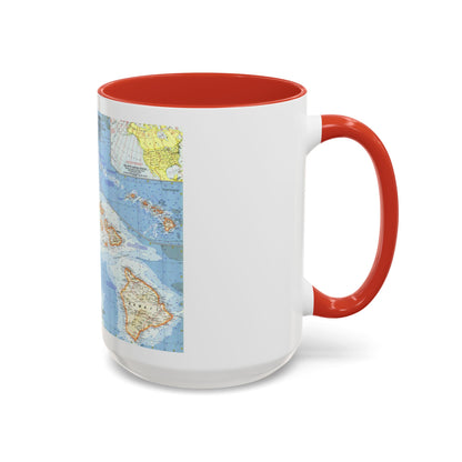 USA - Hawaii (1960) (Map) Accent Coffee Mug