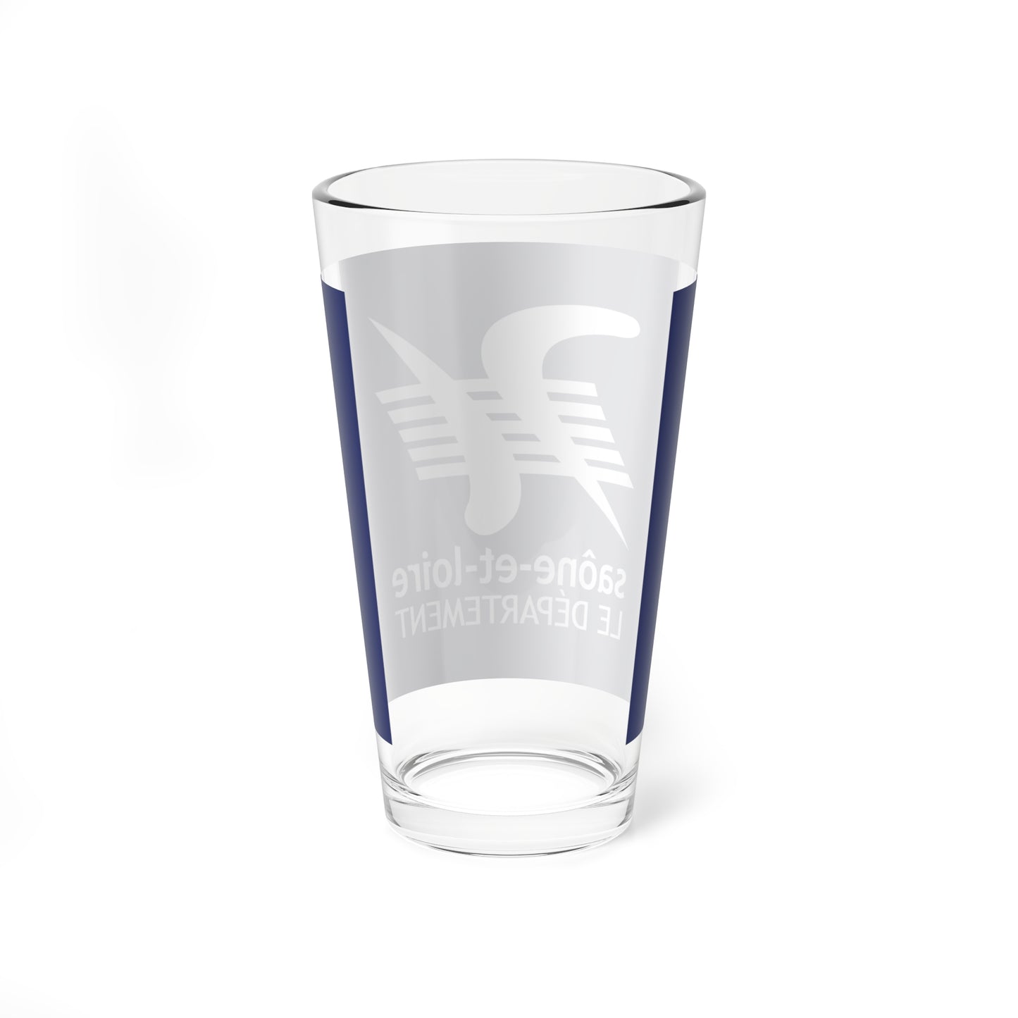 Flag of the Department of Saone-et-Loire (France) Pint Glass 16oz