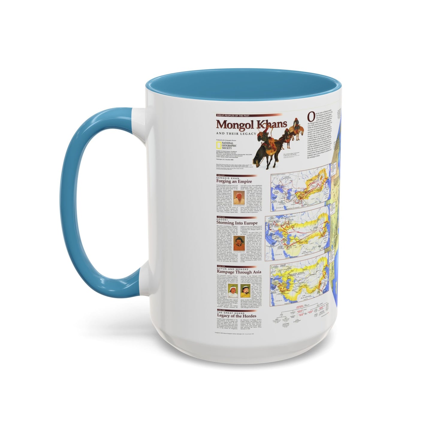 Mongol Khans and Their Legacy (1996) (Map) Accent Coffee Mug