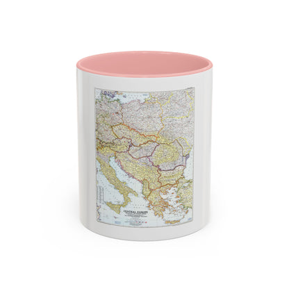 Europe - Central & the Balkan States (1951) (Map) Accent Coffee Mug