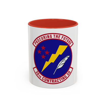 38th Contracting Squadron (U.S. Air Force) Accent Coffee Mug