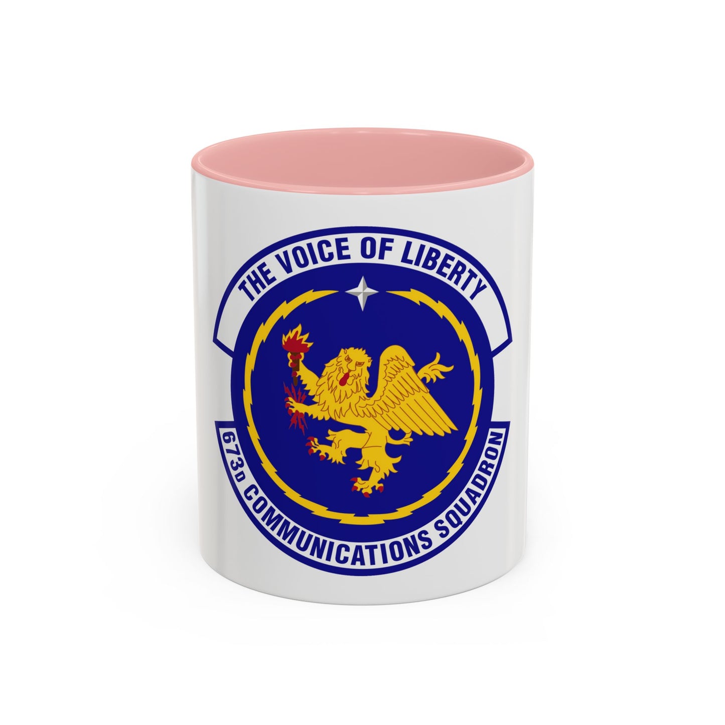 673d Communications Squadron (U.S. Air Force) Accent Coffee Mug