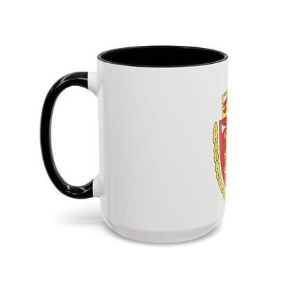 Coat of arms of the Norwegian Customs Service - Accent Coffee Mug