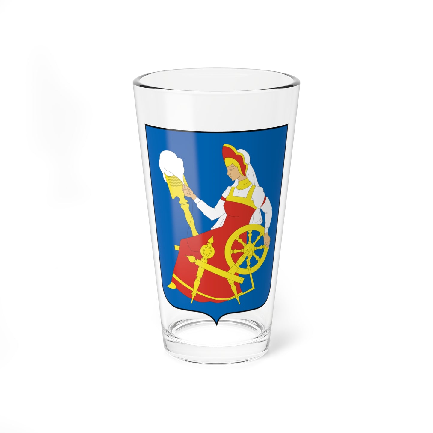 Coat-of-Arms-of-Ivanovo-Ivanovskaya oblast (Russia) (Coat of Arms) Pint Glass 16oz