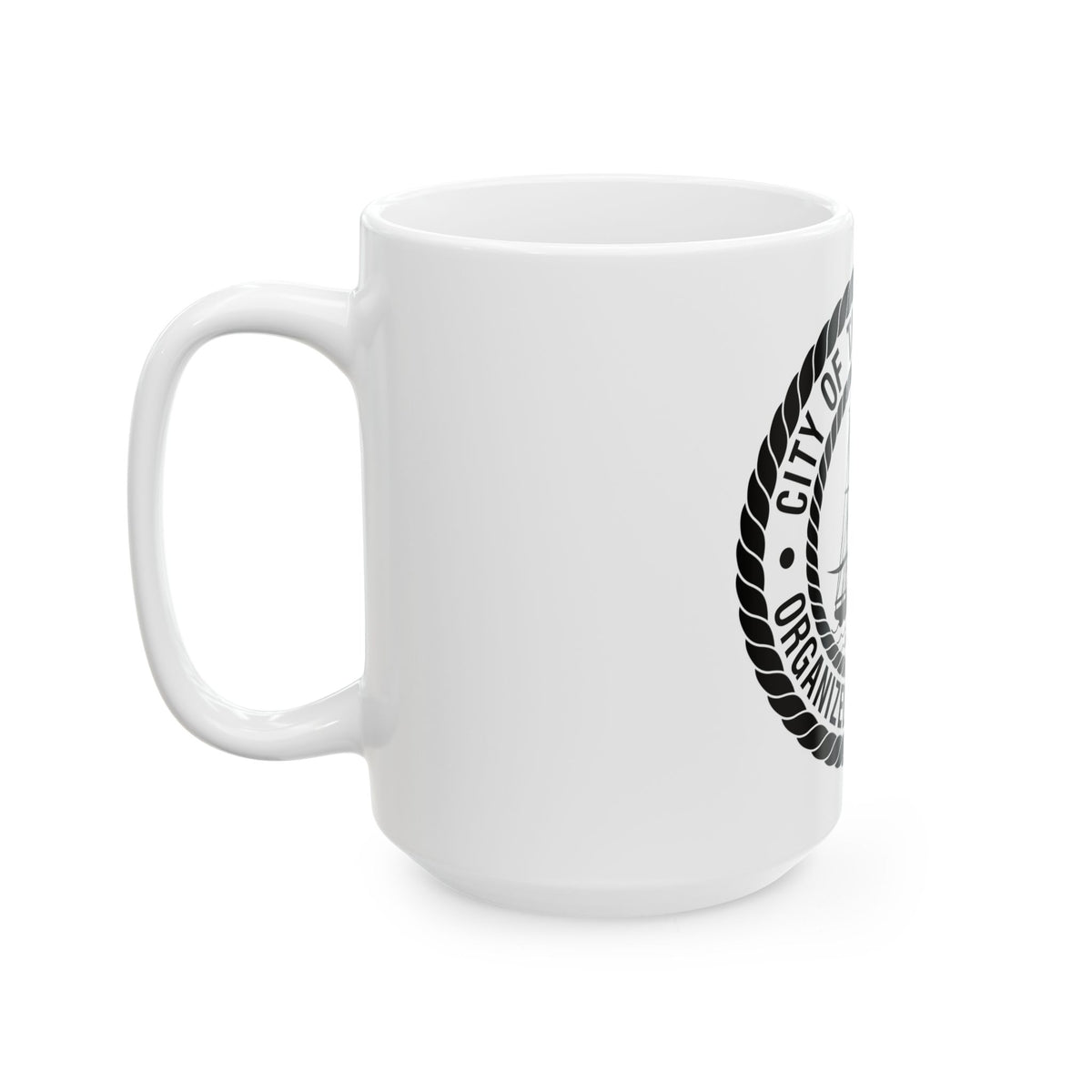 Seal of Tampa Florida - White Coffee Mug