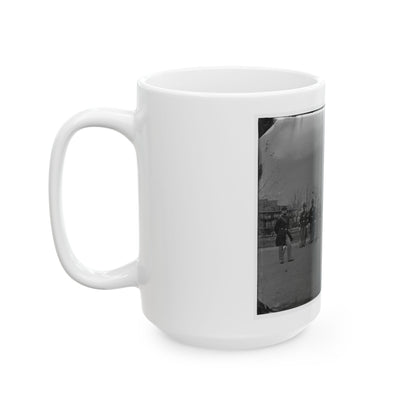 Washington, D.C. Noncommissioned Officers Of Company H, 10th Veteran Reserve Corps, At Washington Circle (U.S. Civil War) White Coffee Mug