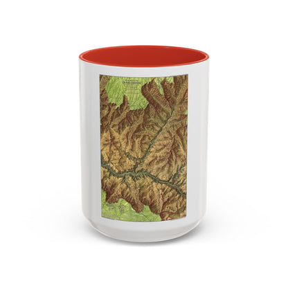 USA - Grand Canyon National Park, Arizona (1978) (Map) Accent Coffee Mug