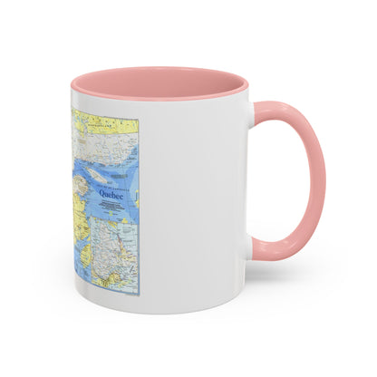 Canada - Quebec 1 (1991) (Map) Accent Coffee Mug