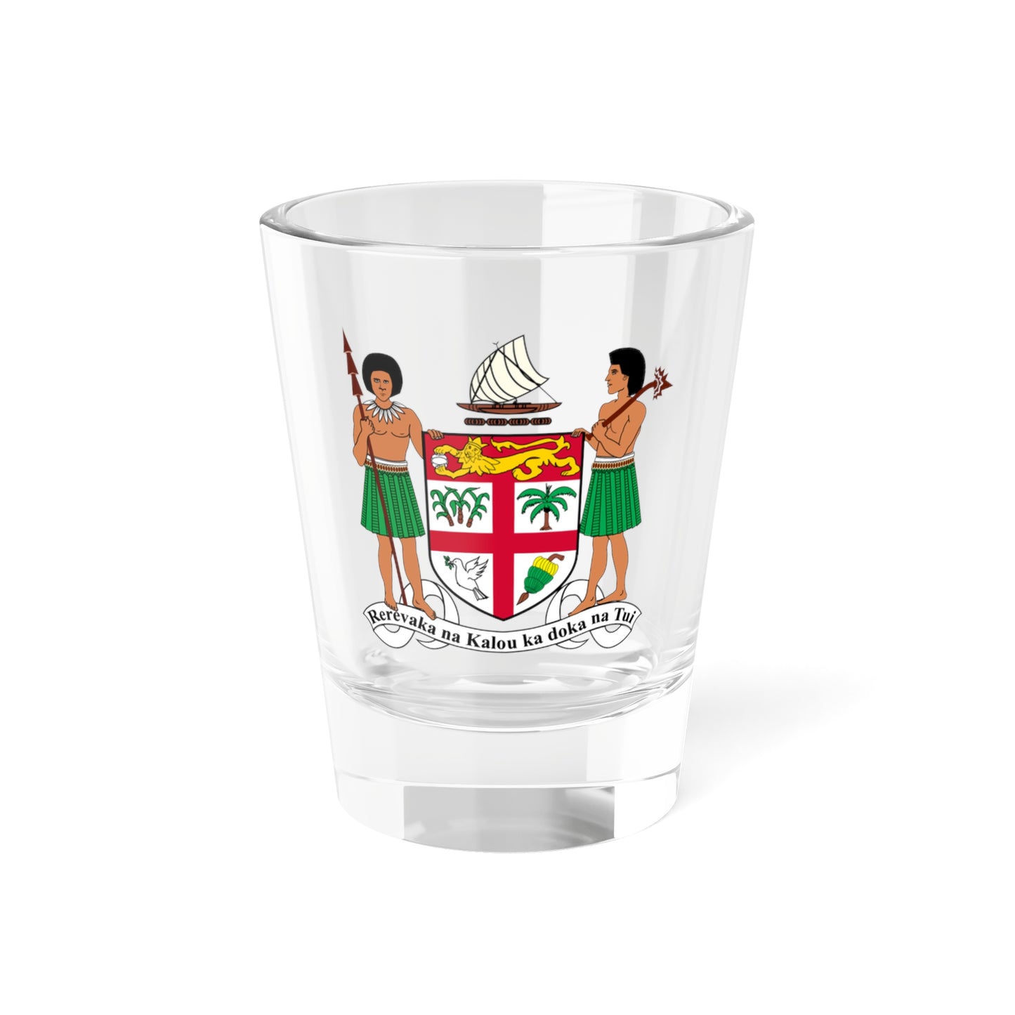 Coat of arms of Fiji - Shot Glass 1.5oz