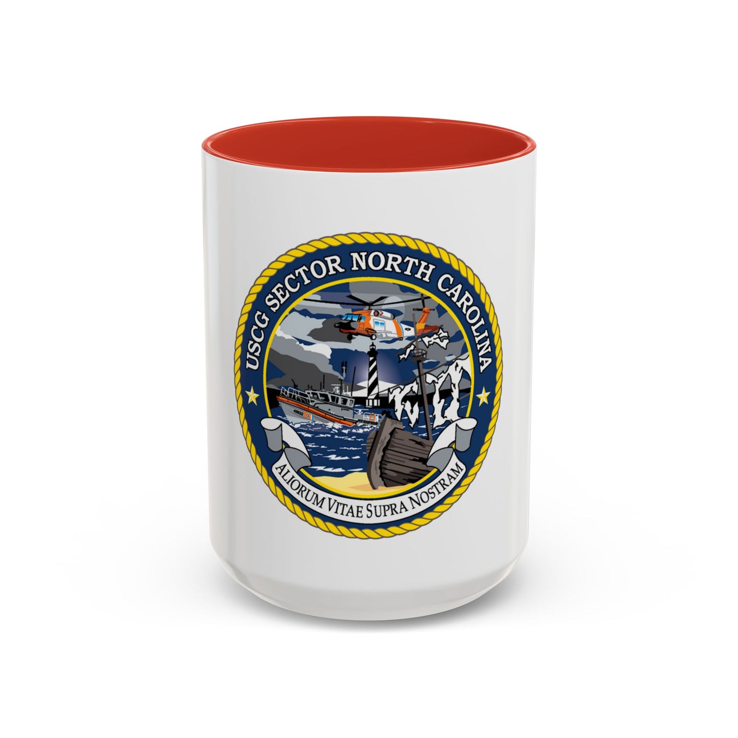USCG Secctor North Carolina (U.S. Coast Guard) Accent Coffee Mug